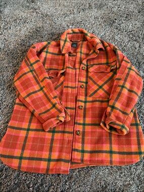 Orange Plaid Jacket